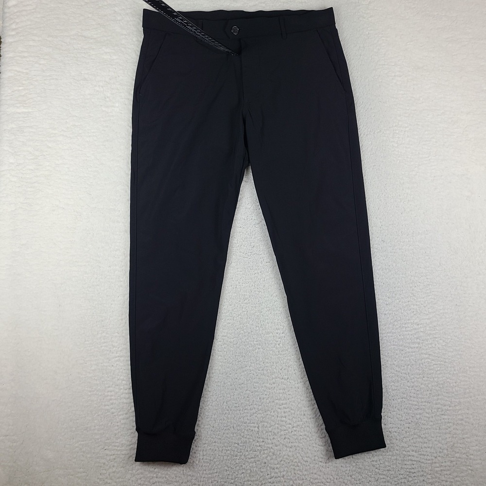 Greyson Montauk Pants Mens 34x30 Black Skinny Performance Preppy Tech Golf